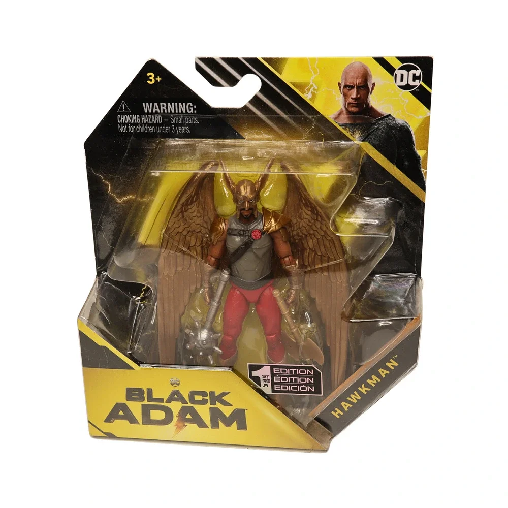 2022 DC Black Adam Figures Lot Of 3 Hawkman - Atom Smasher - Black Adam - Carded